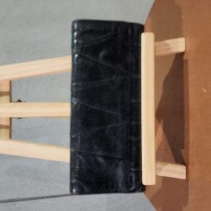 Hobo black leather wallet